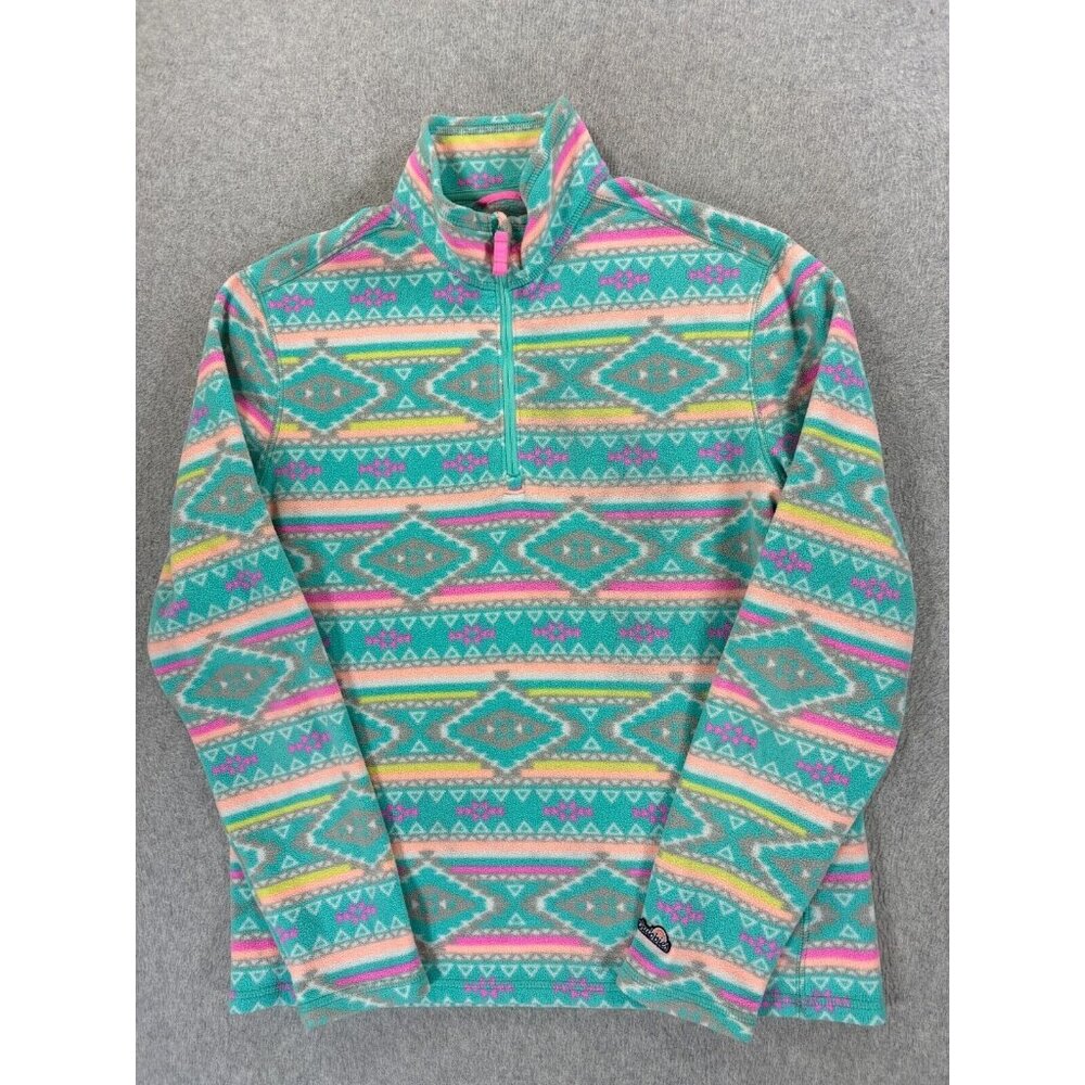 Chubbies‎ Beach Club Aztec Quarter Zip Fleece Pullover (Women's Small)